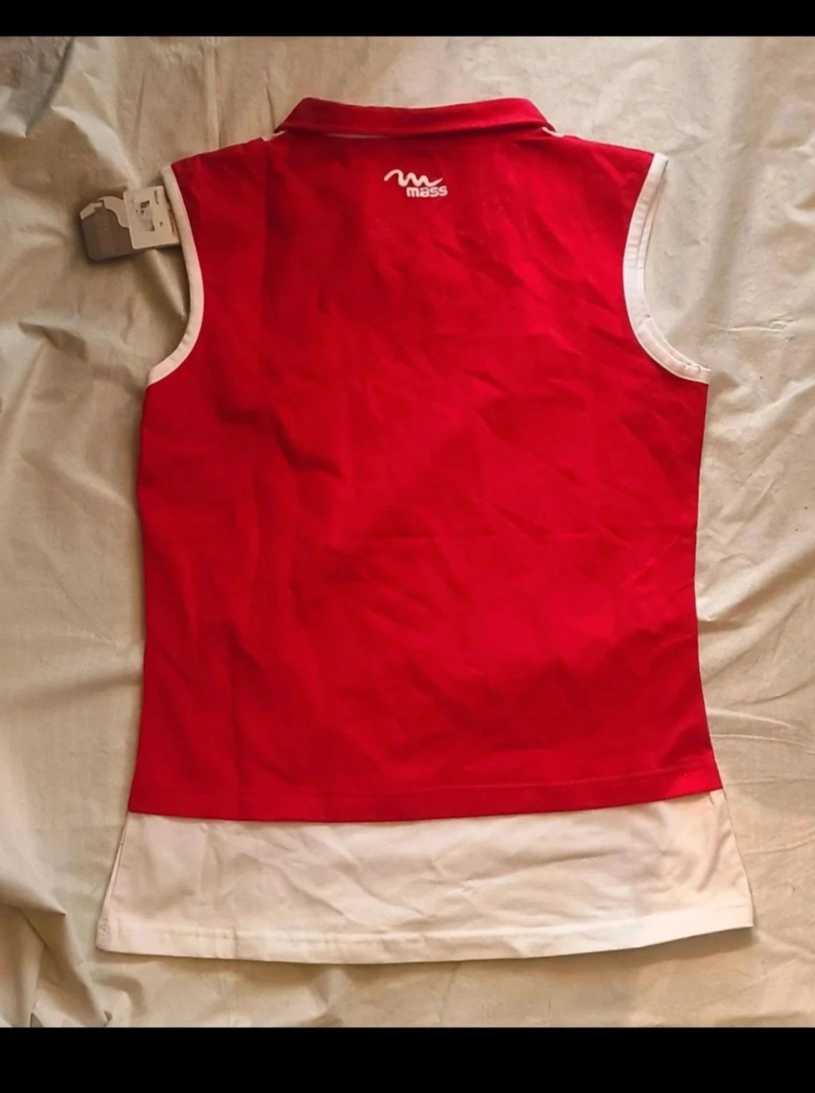Sleeveless Sports Polo MASS Sport Line (Red/White) | New with Tags – photo 8